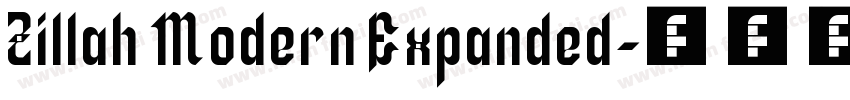 Zillah Modern Expanded字体转换